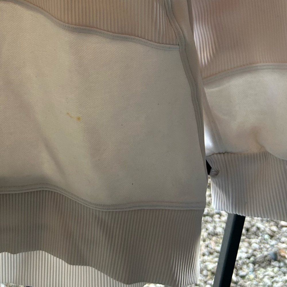 Lululemon Perfectly Oversized Crew Neck Sweatshirt Patchwork Cream - Picture 13 of 13